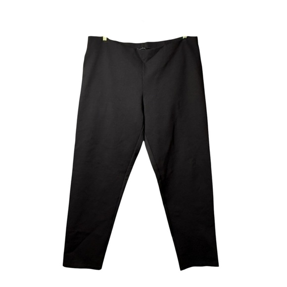 Eileen Fisher Pants Ponte SZ XL RN78121/CA#34460 Stretch Charcoal Gray Comfort - Picture 7 of 8